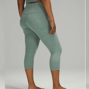 Lululemon Align Crop *21" Heathered Tidewater Teal